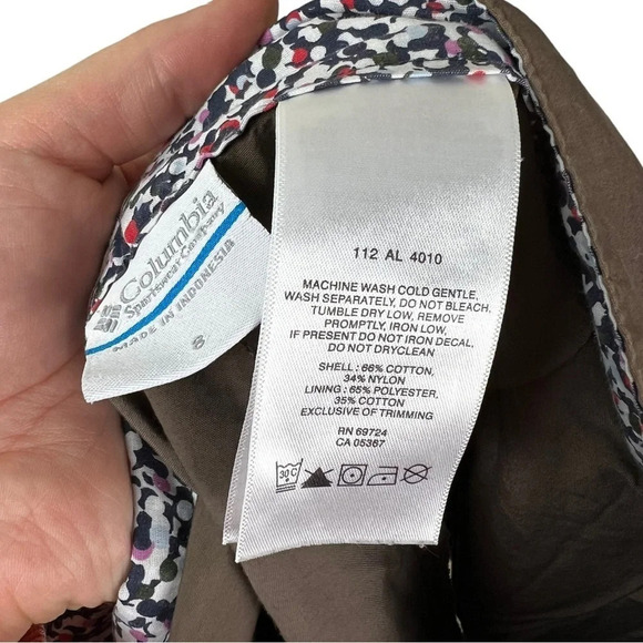 Columbia • Brown Cotton Blend Skort - Picture 6 of 8